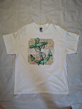 Women's White Anchor Graphic Tee